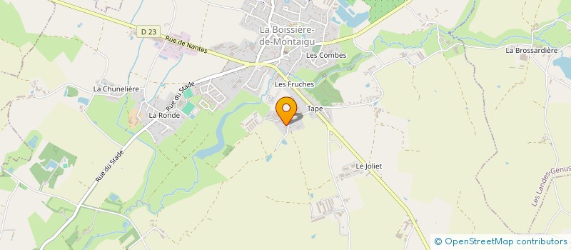 localisation de l'entreprise MONSIEUR JOSEPH FERCHAUD  LA BOISSIERE-DE-MONTAIGU