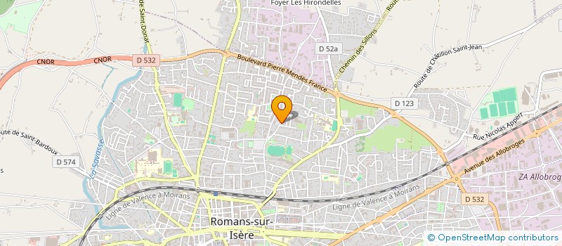 localisation de l'entreprise MONSIEUR JOSEPH FILIPPONE à ROMANS-SUR-ISERE
