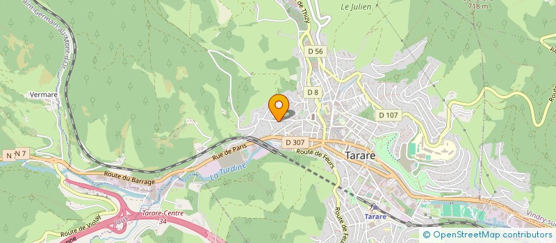 localisation de l'entreprise MONSIEUR JOSEPH FLUCHAIRE  TARARE