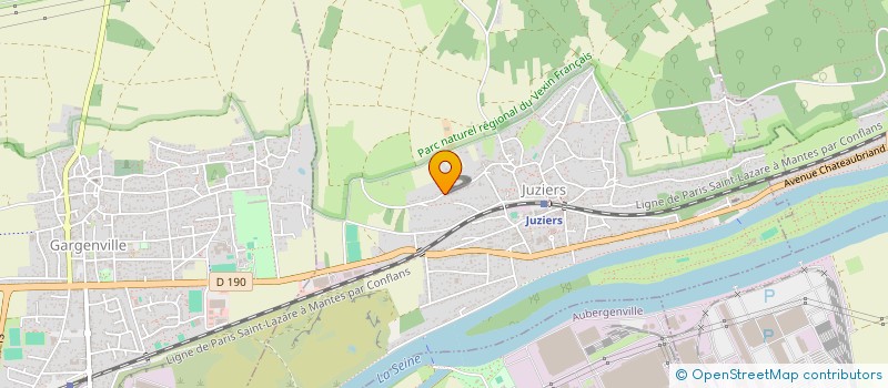 localisation de l'entreprise MONSIEUR JOSEPH FOCH NGUEKO  JUZIERS