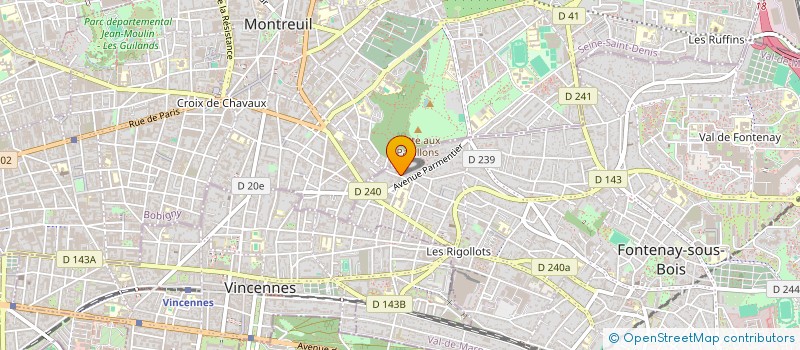 localisation de l'entreprise MONSIEUR JOSEPH FORLINI à FONTENAY-SOUS-BOIS