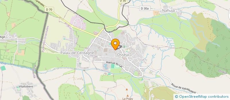 localisation de l'entreprise MONSIEUR JOSEPH FORTUNY  OSSEJA