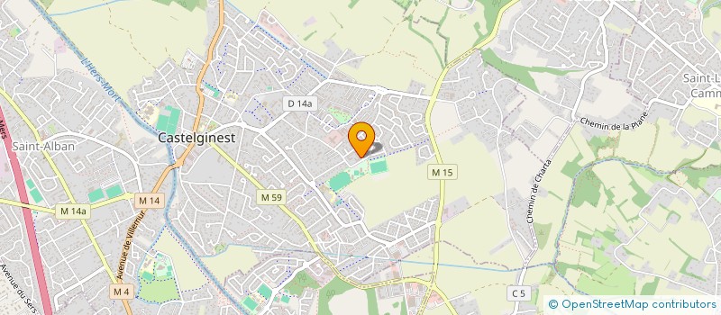 localisation de l'entreprise MONSIEUR JOSEPH FOUDA ATANGANA  CASTELGINEST