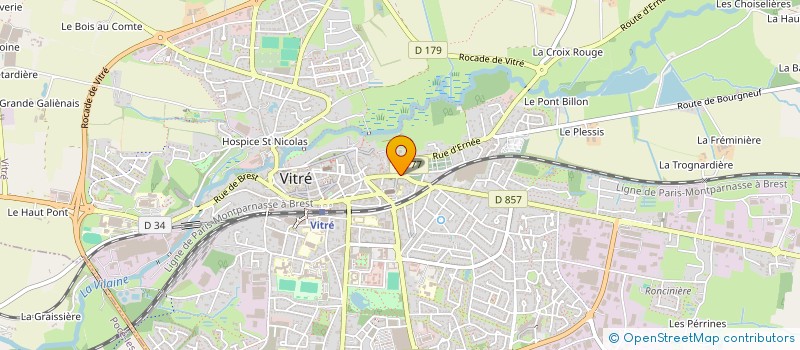 localisation de l'entreprise MONSIEUR JOSEPH FOUGERES  VITRE