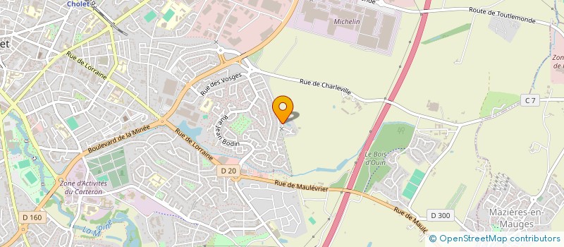 localisation de l'entreprise MONSIEUR JOSEPH FOULONNEAU à CHOLET