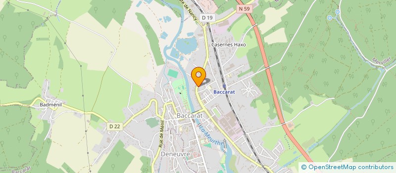 localisation de l'entreprise MONSIEUR JOSEPH FRANCOIS  BACCARAT