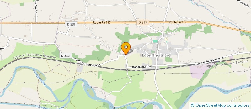 localisation de l'entreprise MONSIEUR JOSEPH FRIEMANN  LABARTHE-INARD