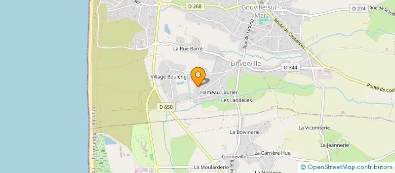 localisation de l'entreprise MONSIEUR JOSEPH GAMBIE  GOUVILLE-SUR-MER