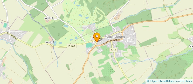 localisation de l'entreprise MONSIEUR JOSEPH GAND  FOLGENSBOURG