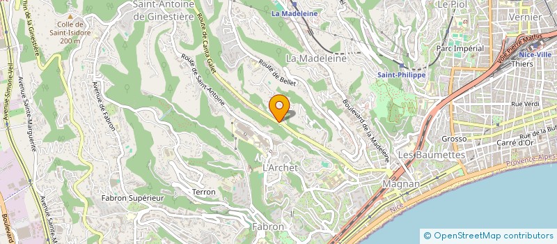 localisation de l'entreprise MONSIEUR JOSEPH GASTAUD  NICE