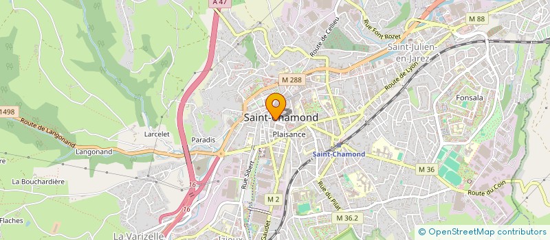 localisation de l'entreprise MONSIEUR JOSEPH GAUCLERE à SAINT-CHAMOND