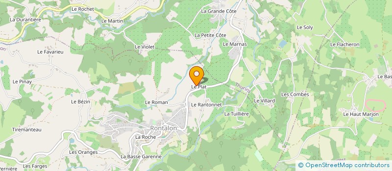 localisation de l'entreprise MONSIEUR JOSEPH GAUDIN à THURINS