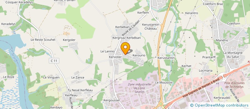 localisation de l'entreprise MONSIEUR JOSEPH GAUDIN à CAUDAN