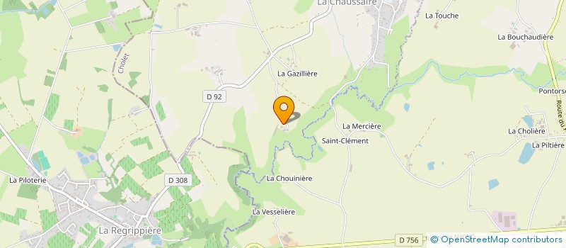 localisation de l'entreprise MONSIEUR JOSEPH GELINEAU  BEAUPREAU-EN-MAUGES