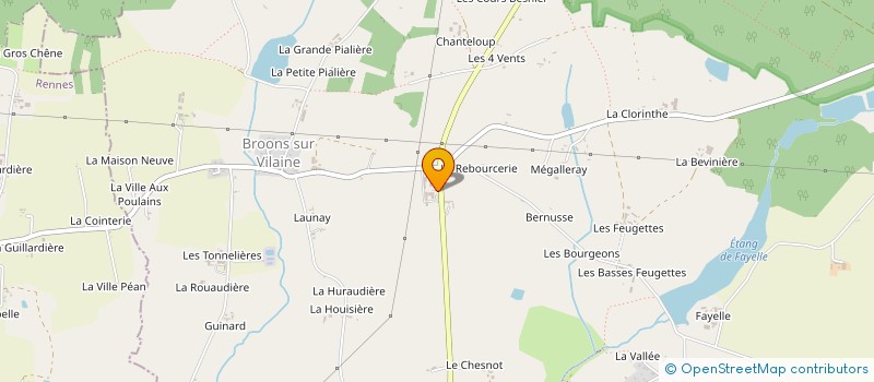 localisation de l'entreprise MONSIEUR JOSEPH GEORGEAULT  CHATEAUBOURG