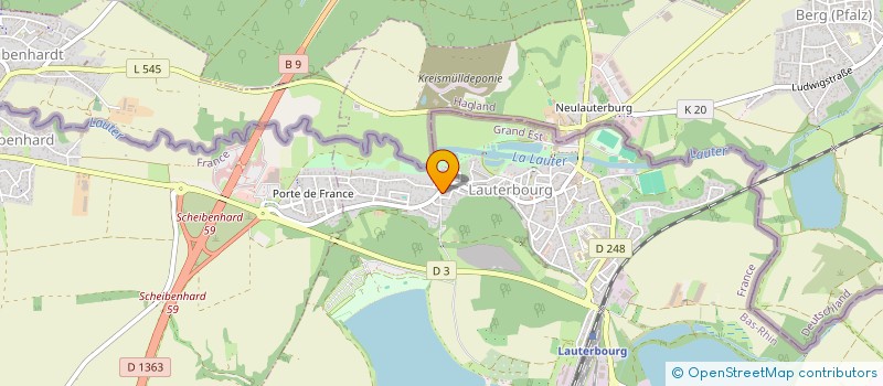 localisation de l'entreprise MONSIEUR JOSEPH GEORGES STEY à LAUTERBOURG