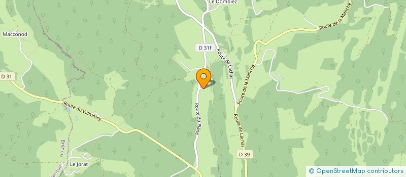 localisation de l'entreprise MONSIEUR JOSEPH GERBER  HAUT VALROMEY