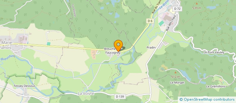 localisation de l'entreprise MONSIEUR JOSEPH GIDEMANN  LA VOIVRE