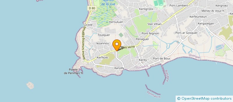 localisation de l'entreprise MONSIEUR JOSEPH GLOAGUEN  PENMARCH