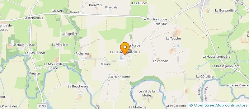 localisation de l'entreprise MONSIEUR JOSEPH GODET  LALLEU