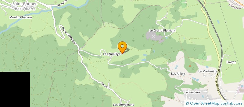 localisation de l'entreprise MONSIEUR JOSEPH GONINDARD  AMBIERLE