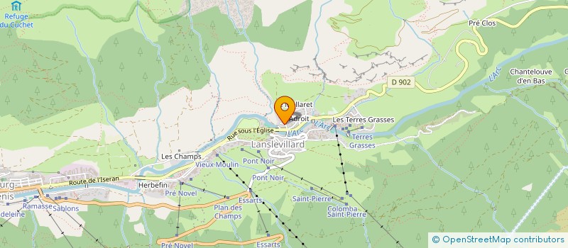 localisation de l'entreprise MONSIEUR JOSEPH GRAVIER  VAL-CENIS