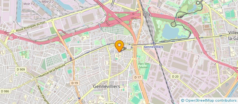 localisation de l'entreprise MONSIEUR JOSEPH GRESSET à GENNEVILLIERS