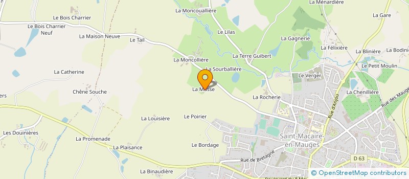 localisation de l'entreprise MONSIEUR JOSEPH GRIFFON à SEVREMOINE