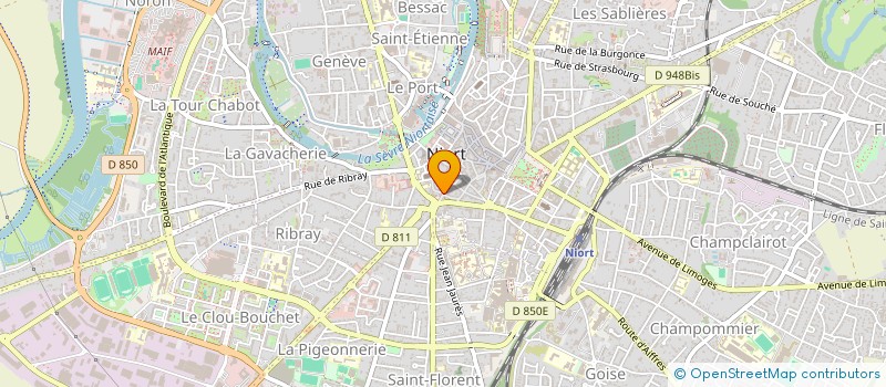 localisation de l'entreprise MONSIEUR JOSEPH GRIVET à NIORT