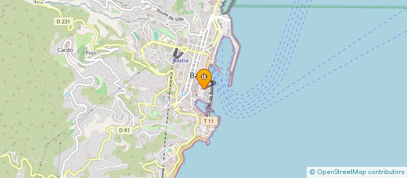 localisation de l'entreprise MONSIEUR JOSEPH GUAGNINI à BASTIA