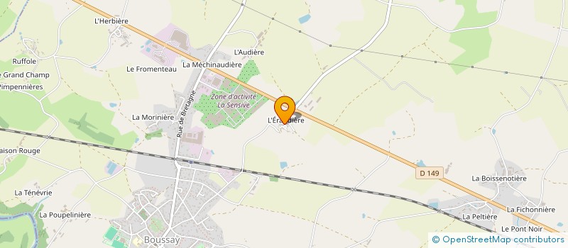 localisation de l'entreprise MONSIEUR JOSEPH GUERIN  BOUSSAY