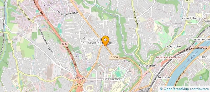 localisation de l'entreprise MONSIEUR JOSEPH GUGLIELMETTI  CHAMPAGNE-AU-MONT-D'OR