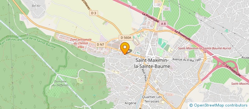 localisation de l'entreprise MONSIEUR JOSEPH GUILLEN à SAINT-MAXIMIN-LA-SAINTE-BAUME