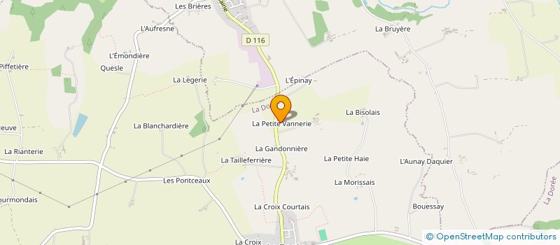 localisation de l'entreprise MONSIEUR JOSEPH GUILLOUX à LA DOREE