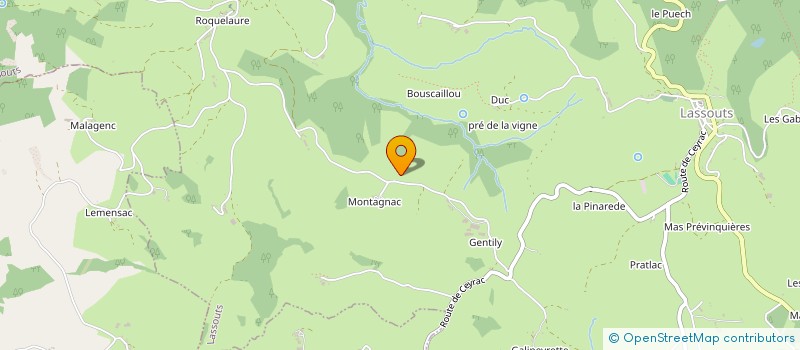 localisation de l'entreprise MONSIEUR JOSEPH GUIRAL  SAINT COME D'OLT