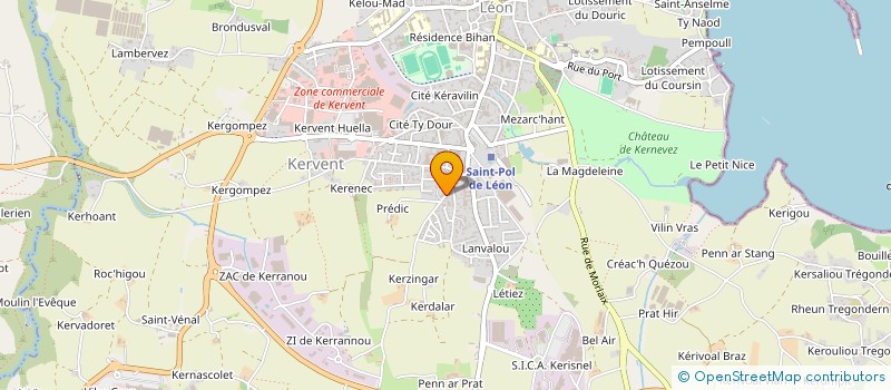 localisation de l'entreprise MONSIEUR JOSEPH GUIRIEC  SAINT-POL-DE-LEON