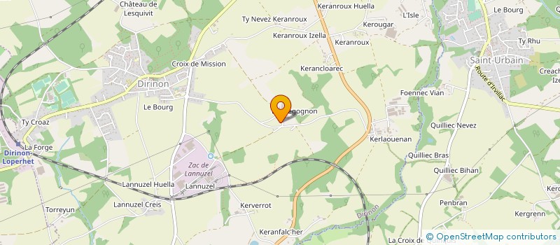 localisation de l'entreprise MONSIEUR JOSEPH GUYADER  DIRINON