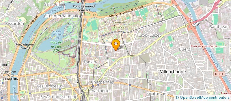 localisation de l'entreprise MONSIEUR JOSEPH GUYOT  VILLEURBANNE