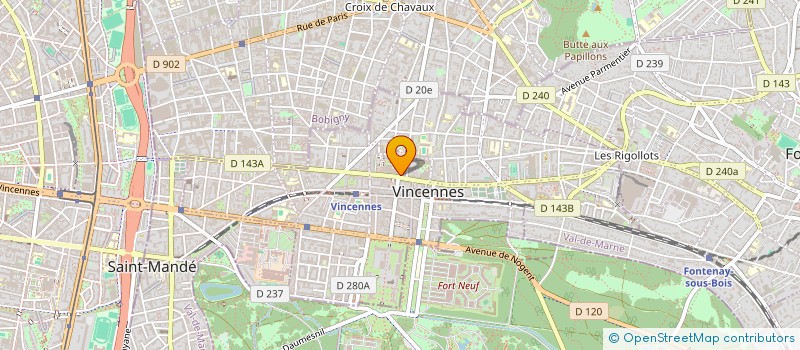 localisation de l'entreprise MONSIEUR JOSEPH HAJTLER à VINCENNES