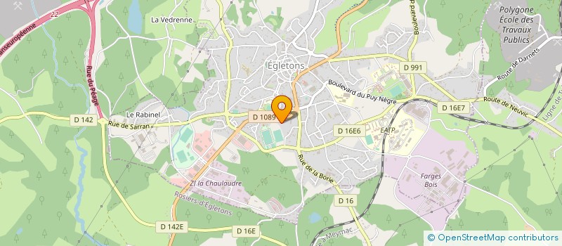 localisation de l'entreprise MONSIEUR JOSEPH HAMARD à EGLETONS