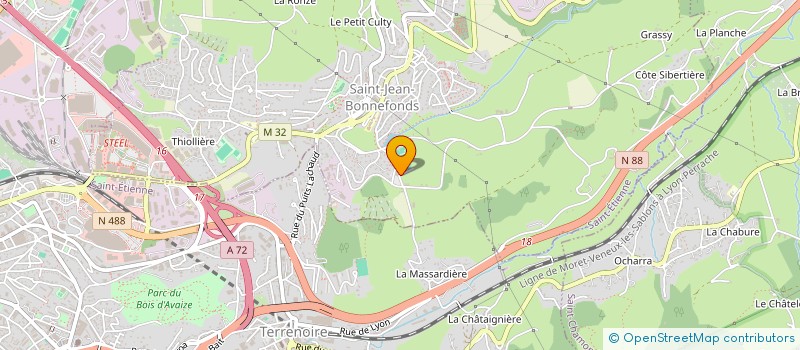 localisation de l'entreprise MONSIEUR JOSEPH HARO  SAINT-JEAN-BONNEFONDS