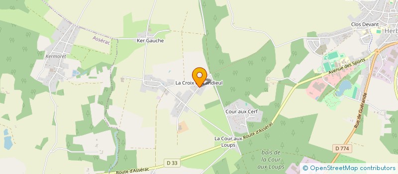 localisation de l'entreprise MONSIEUR JOSEPH HAUMONT à HERBIGNAC
