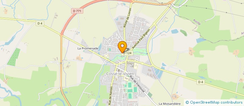 localisation de l'entreprise MONSIEUR JOSEPH HELBERT  COSSE-LE-VIVIEN