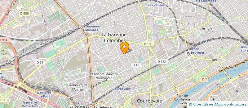 localisation de l'entreprise MONSIEUR JOSEPH HENRI EYABE KWEDI à LA GARENNE-COLOMBES