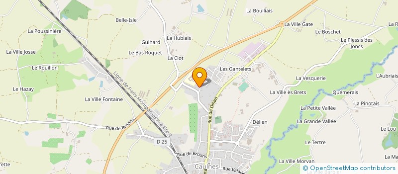 localisation de l'entreprise MONSIEUR JOSEPH HENRY  CAULNES