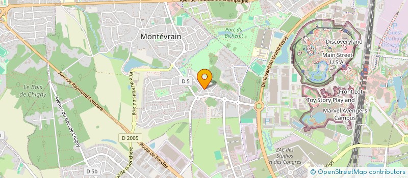 localisation de l'entreprise MONSIEUR JOSEPH HERTZOG  MONTEVRAIN