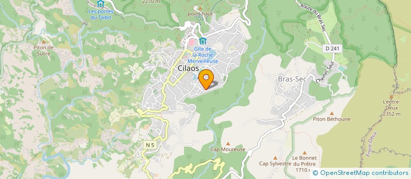 localisation de l'entreprise MONSIEUR JOSEPH HOARAU à CILAOS