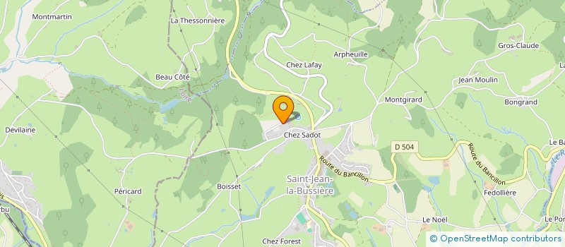 localisation de l'entreprise MONSIEUR JOSEPH HOLGADO-OYAZUN à SAINT-JEAN-LA-BUSSIERE