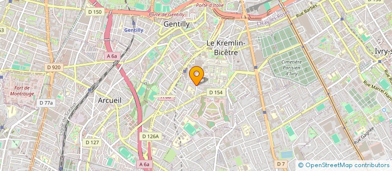 localisation de l'entreprise MONSIEUR JOSEPH HONORE  LE KREMLIN-BICETRE