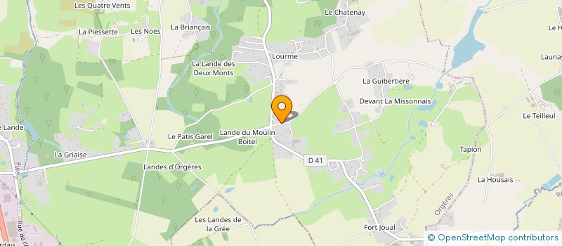 localisation de l'entreprise MONSIEUR JOSEPH HOUEE à ORGERES